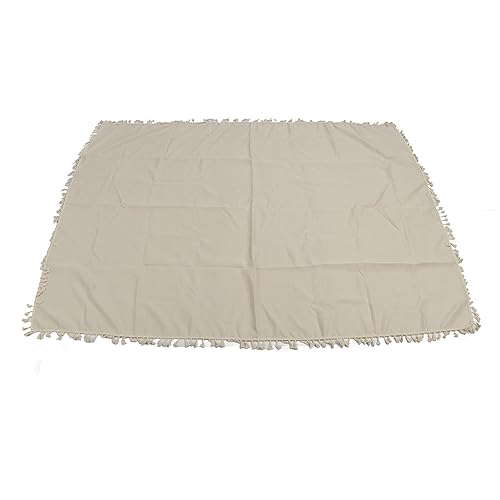 Couvre-table decorative en polyester rectangle 140x180cm avec dentelle