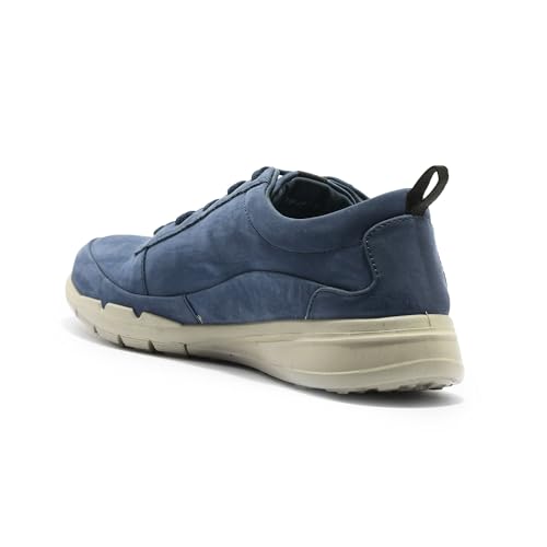 Image of Woodland Men's Paris JEANSBLUE Leather Sneaker (GC 3236119)