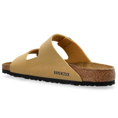 Birkenstock Unisex Arizona BS Birko-Flor Latte Cream Sandals 6 W / 4 M US4