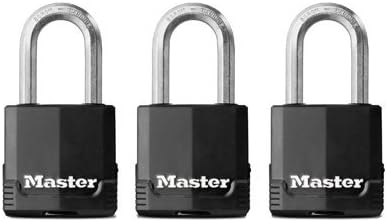 Master Lock Magnum Covered All Weather Laminated Steel 1-3/4" 1-1/2" Ka Steel Uses M1 Key Blank Pack