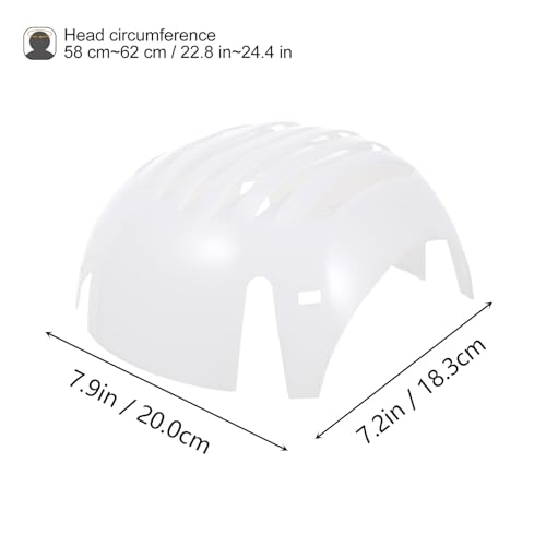Inserto anticolisión para casco blanco: kit de 2 piezas de PE para protección de cabeza 2