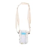 CHHELIHL Organizer-Tasche für elektronisches Zubehör für mehrere Geräte, verstellbarer Schultergurt, kompaktes, tragbares Design, strapazierfähiges Baumwollmaterial, Netzeinsatz