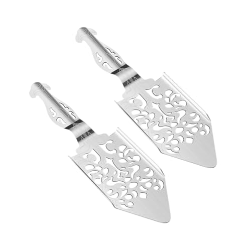 VANZACK 2 piezas Cucharas de Absenta Inoxidables Multifuncionales con Filtro para Bar y Hogar Diseño Cómodo y Práctico para Ritual de Ajenjo