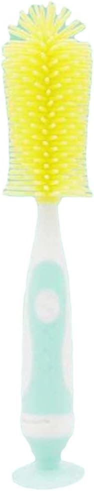 Silicone+PP Brushes Nipple Spout Tube Teat Sponge Feeding Bottle Cleaning Brush Multifunctional