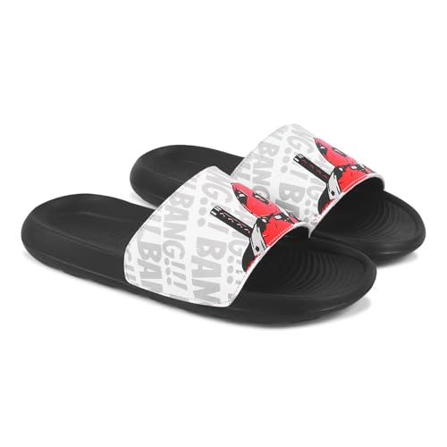 Image of PERY-PAO Sliders Mens White, Black, Grey, Sky blue Solid Design Flip Flop & Slippers