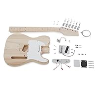 Assemble and personalise your own electric guitar - intermediate level Constructed from hand-selected premium grade tonewoods Easy to assemble thanks to clip to connect solderless electronics Full instructions and video provided, some basic tools req...
