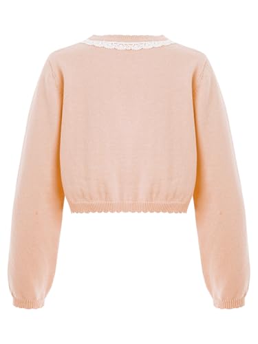 Kids Girls Long Sleeve One Button Open Front Cardigan Shrug Bolero Flower Girl Dress Cover Coat2