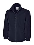 IQONEQ Classic Full Zip Fleece Jacket - Ideal for Sports, Work and Leisure (UK, Alpha, XL, Regular, Regular, NAVY)
