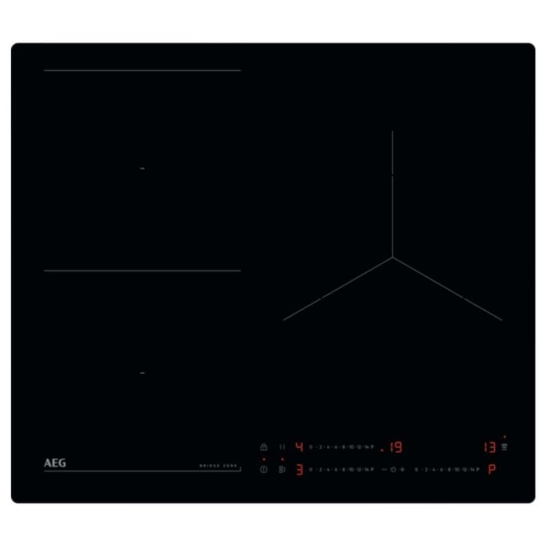 AEG TO63IQ0BIB Plaque à induction, 60 cm, 3 zones de cuisson, flexible, pont, système Hob2Hood,...