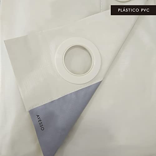 Cortina Blackout Plástico PVC - Corta Luz 100% 2,00x1,30m | Janela (Palha)
