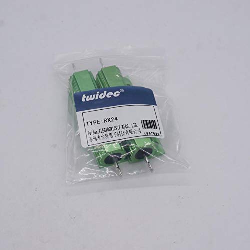 Twidec/2Pcs 100W 8 Ohm Wirewound Resistors Aluminum Housed Resistor ±5% For Power Supply Equipment Green Rx24-100W8Rj #TOP6