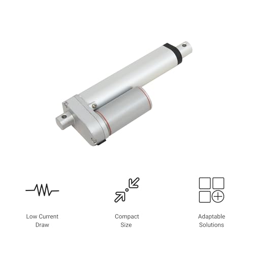 Progressive Automations 12V Mini Linear Electric Actuator - 9 inches, 50 lbs Force, Innovative Compact Design and Versatile Capabilities for Home and General Automation, Automotive, Manufacturing