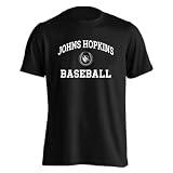 Johns Hopkins Blue Jays Baseball T-Shirt – Officially Licensed Gameday Collection JHU Hopkins Baseball Diamond Fan Shirt – Black – Size 2XL