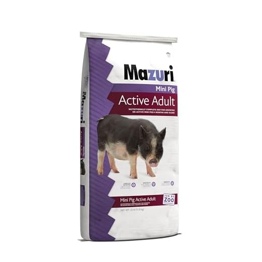 Mazuri | Nutritionally Complete Mini Pig Active Adult Food | 25 Pound (25 lb.) Bag