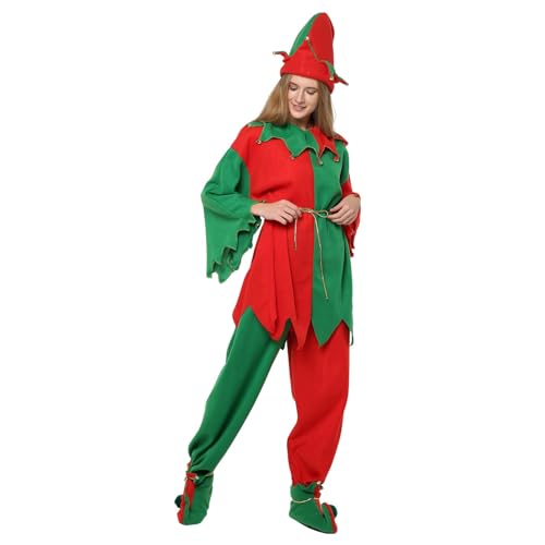 Boules de Noël costume thématique rouge pour représentations théâtrales et chorales