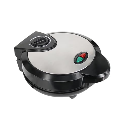 GLEAVI Máquina Eléctrica para Hacer de Helado y Barquillos con Placas Antiadherentes Fácil Limpieza Versátil para Gofres Crepes y Conos Casa Color Negro Voltaje