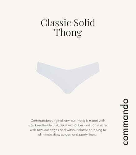 Image of commando Classic Thong | Invisible Everyday Thong | No-Show Underwear Loved by Celebrities & Stylists | Raw-Cut Microfiber