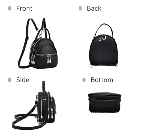 Sac à dos convertible pour femme en cuir tendance YUNZLAN