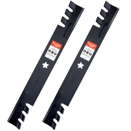 Grasscool 42 inch Mower Mulching Blades Replace Craftsman 134149 138971 for LT1000 LT2000 T110 42'' Deck Zero Turn Riding with 5-Star Mounting Pattern 532138971 138498