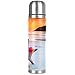 Beach, thermos in acciaio inox, con stella marina, ideale per ufficio, campeggio e attività all'aria aperta