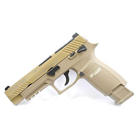 Amazon Aeg Sig Sauer P3 M17 ロング ガスブローバック ガスガン リアルフル刻印 Usmc Tan 樹脂フレーム版 ハンドガン 通販