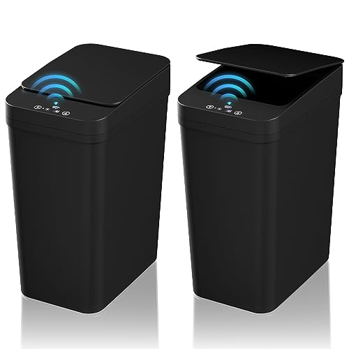 KOEYLE 2 Pack 2.2 Gallon Automatic Touchless Garbage Can, Small Motion