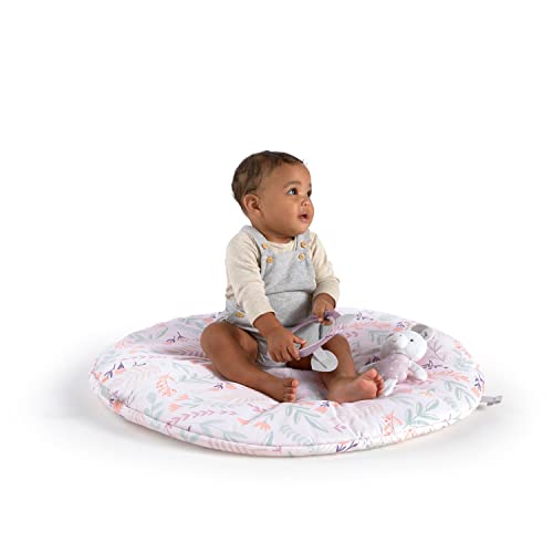 Ingenuity Cozy Spot Reversible Duvet Activity Gym & Play Mat With Wooden Bar - Calla, Ages Newborn + , 33X33X19 Inch (Pack Of 1) #TOP2
