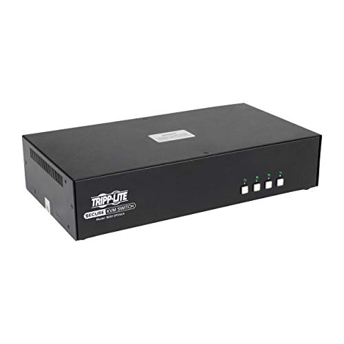 Tripp Lite Secure KVM Switch 4-Port DisplayPort Dual Monitor CAC Niap Pp3.0