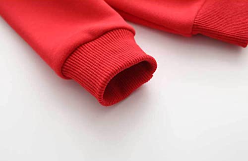 Xmas Kids Childr Toddler Boys Girls Cute Cartoon Embroidery Long Sleeve Letter Thick Pullover Sweatshirt Toddler4