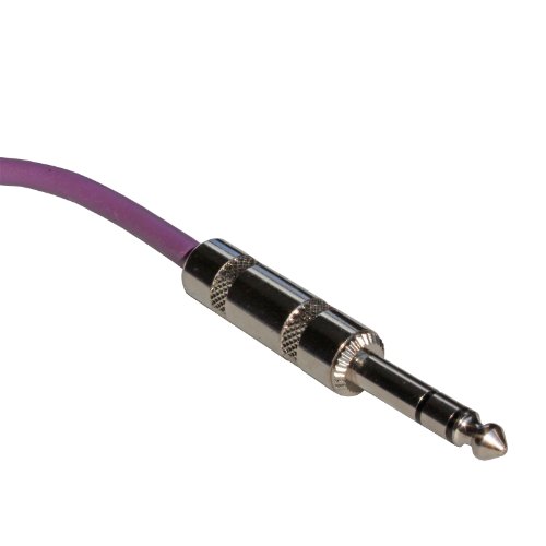Cable de audio profesional balanceado 6.3 mm 1/4 pulg 1.83 m morado miniatura 3