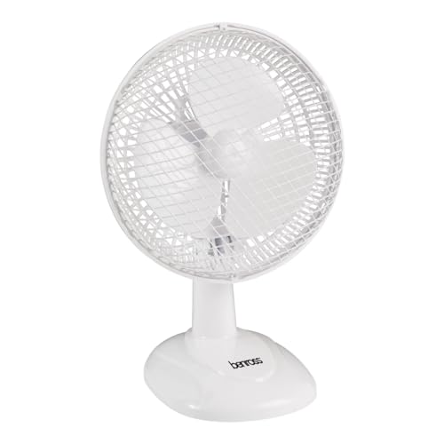 Benross 41240 2-In-1 Desk & Clip Fan 6 Inch, Clip To Any Surface, 20W, 2 Speeds