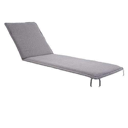 Lagoon Tahiti Cushion for Rattan Sun Lounger - Grey (NO CHAISE LOUNGE INCLUDED)