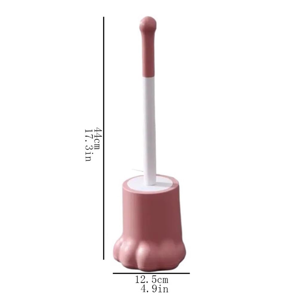 Escobilla de Baño Cepillo de baño de plástico con Forma de Pata, con Base de Secado rápido, Accesorios for el hogar, Juego de cepillos de baño Escobillas WC(Yellow)