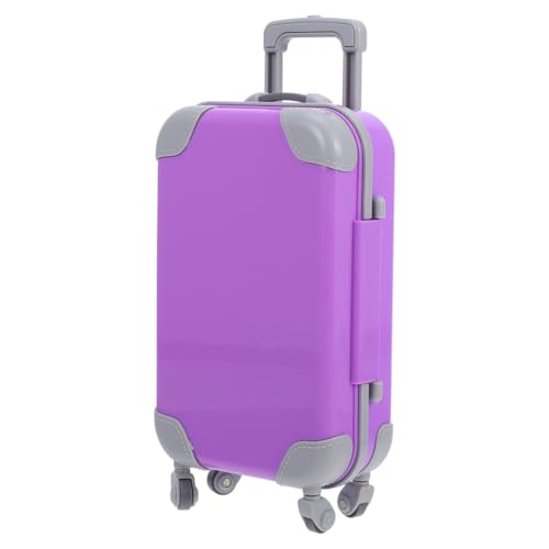 ifundom Doll Accessories Carry Suitcase Miniature Dollhouse Suitcase Doll Clothes Storage for 18 Inch Girl Dollhouse Travel Gear for Kids Miniature Carrier Storage