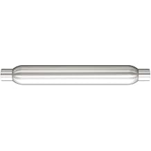 MagnaFlow Performance Exhaust Muffler 18134 2"/2" Inlet/Outlet, 3.5x3.5x22" Round, Aluminized Steel, Aluminized Finish