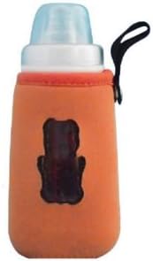Kids Baby Pouch Bottle Cover Holder Insulated Warmer Lanyards Size Extra large L/Orange Color
