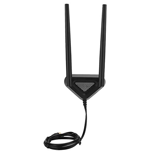 Antenna RPSMA Male to Female Extension Wire Router WiFi Cable Base 1.1 Meters for Enhanced Connectivity (Extension Cable Base + 8DB Antenna)