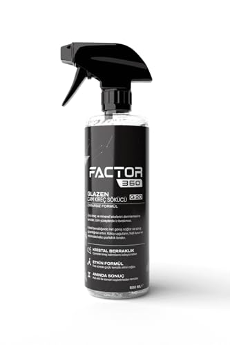 Factor360 Glazen Cam Kireç Temizleyici 500 ML; 5 L