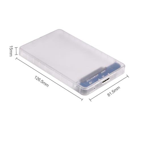 Caja externa transparente para disco duro USB Kisangel miniatura 3