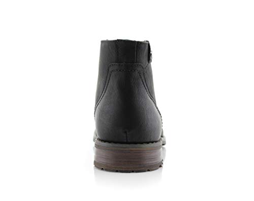 Image of Polar Fox Men's Casual Cap-Toe Ankle Boot Collection | Lace-Up Work, Combat, and Chukka Styles