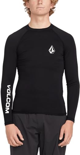Volcom Men's Solid UPF 50+ Long Sleeve Rashguard
