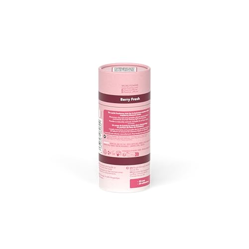 Foamie Berry Fresh Trockenshampoo, fettiges Haar und alle Arten, sofortige Frische und Volumen, vegan, 0% Kunststoff, ohne Rückstände, Damen, 40 g
