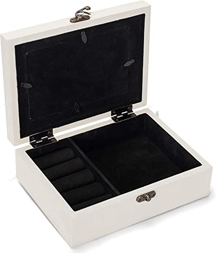 Demdaco Life Full Of Love White Wash 8 X 6 Scalloped Wood Photo Frame Decorative Jewelry Box #TOP4