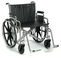 Breezy EC 2000HD Heavy-Duty Wheelchair, 220RADPS, 20 Seat Width by Breezy