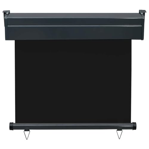 Store vertical de balcon noir 85x250 anti-vis-à-vis réglable - 5