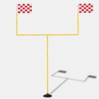 Nbguigdstr Football Field Goal Post - 6 ft x 4 ft Portable Football Goal Post - Kicking Field Goals-Backyard Field Goal Post for Kids/Youth/Adults -(2 ft-6 ft in Height)