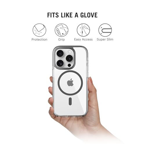 Image of DailyObjects Stride 3.0 Clear Magnetic Protective Case Cover Compatible with iPhone 14 Pro |Magsafe|Camera & Body Protection|Anti Shock,Scratch Resistant|Precise Cutouts Design|Wireless Charging-Clear