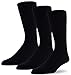 96% Merino Wool Non-binding Casual Socks (3 Pairs) in Black M (mens 4-8)(womens 5-9)