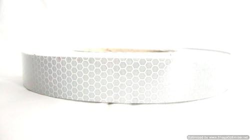 JNE New High Intensity Reflective Tape/Vinyl 50mm x 3m Roll--White