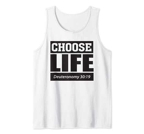 Photo de Choose Life - Deuteronomy 30:19 Christian Bible Verse Débardeur